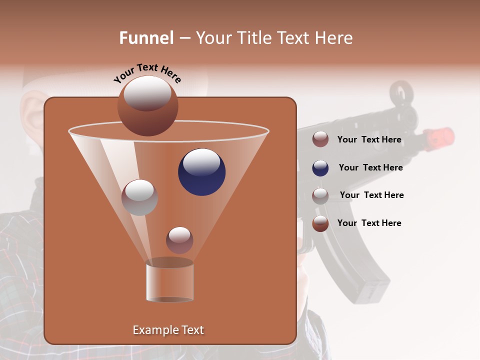 Kid Rifle Child PowerPoint Template