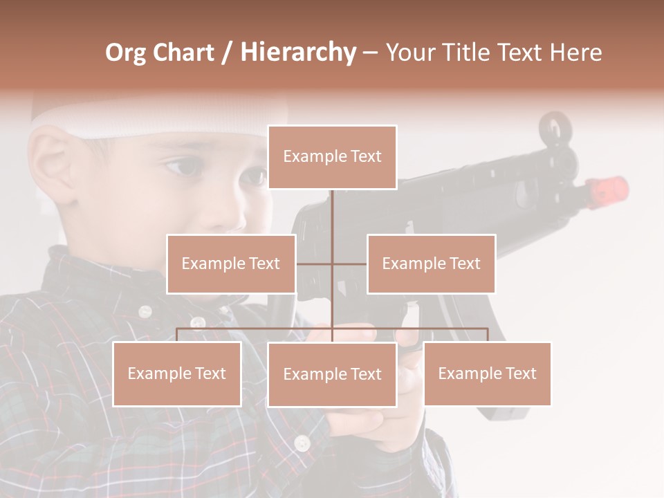 Kid Rifle Child PowerPoint Template