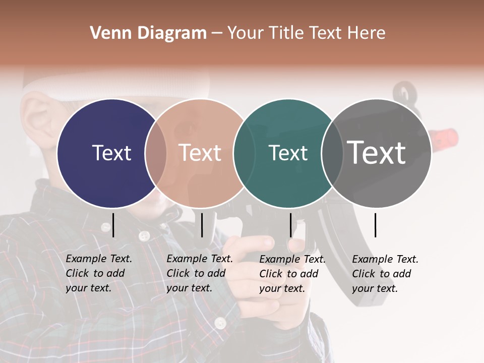 Kid Rifle Child PowerPoint Template