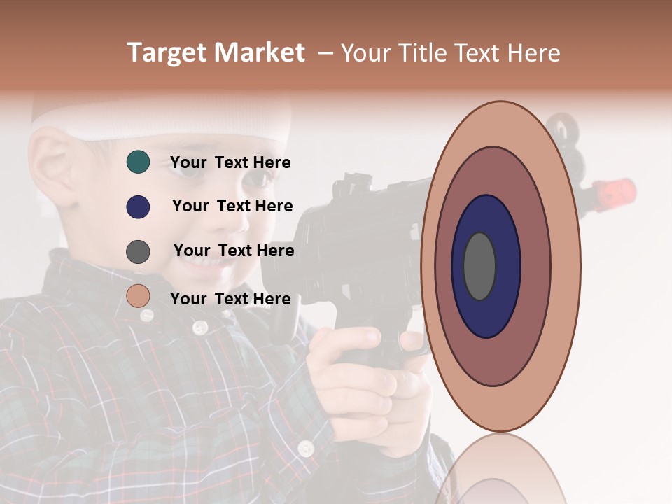 Kid Rifle Child PowerPoint Template