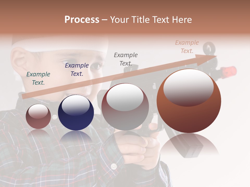 Kid Rifle Child PowerPoint Template