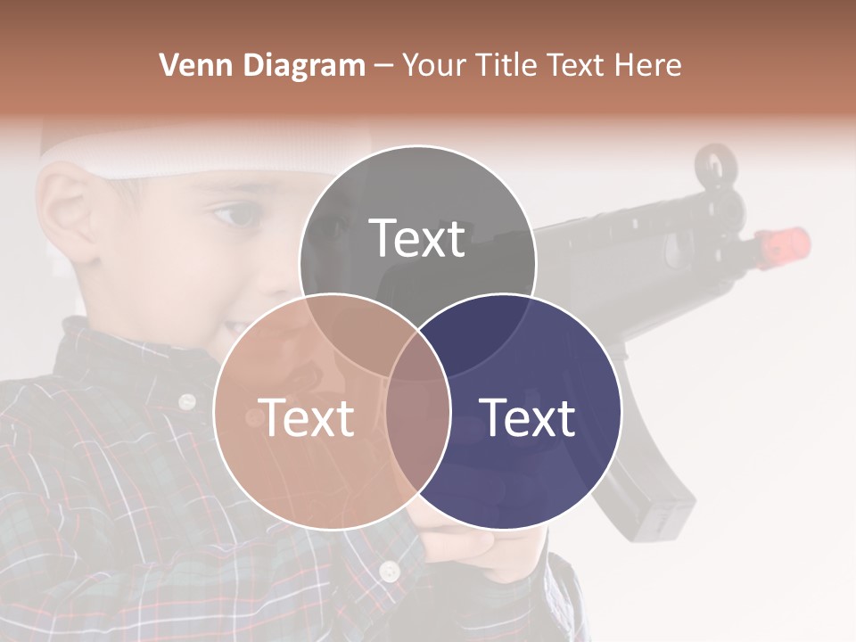 Kid Rifle Child PowerPoint Template