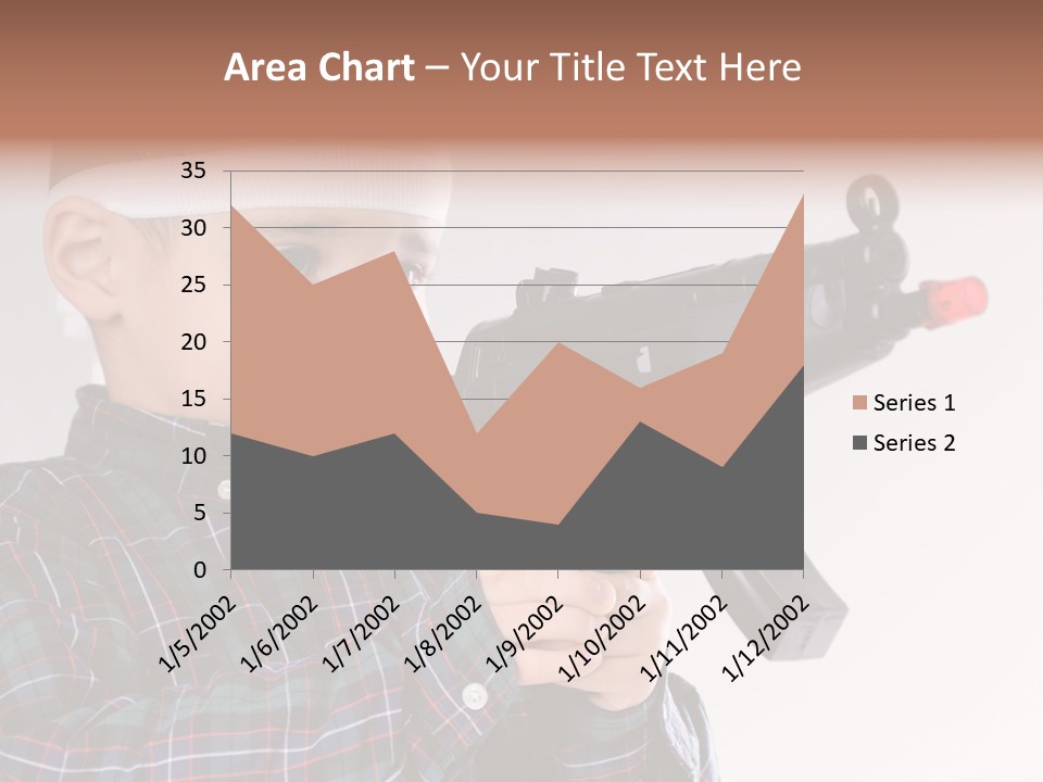 Kid Rifle Child PowerPoint Template