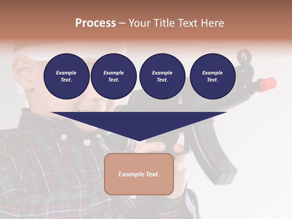 Kid Rifle Child PowerPoint Template