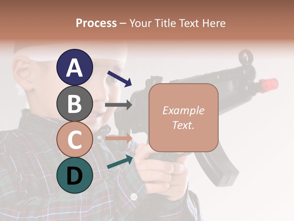 Kid Rifle Child PowerPoint Template