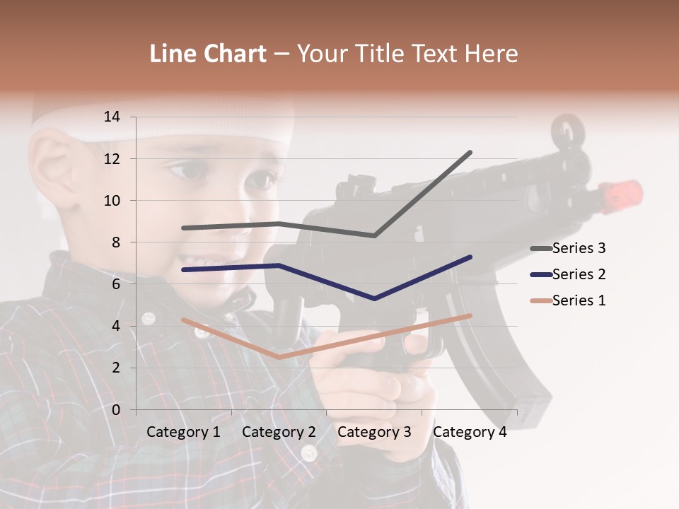 Kid Rifle Child PowerPoint Template