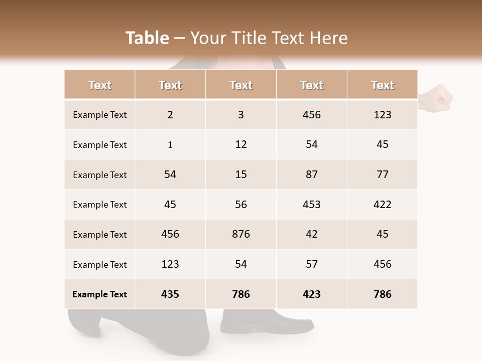 Blue Caucasian Man PowerPoint Template