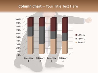 Blue Caucasian Man PowerPoint Template