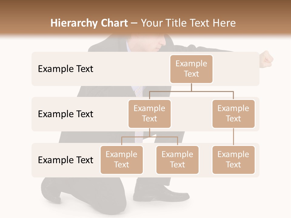 Blue Caucasian Man PowerPoint Template