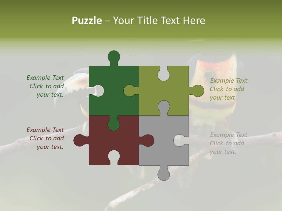 A Couple Of Birds Sitting On Top Of A Tree Branch PowerPoint Template