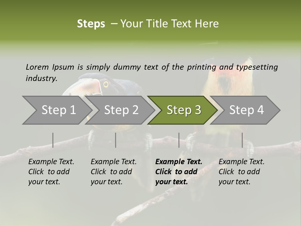A Couple Of Birds Sitting On Top Of A Tree Branch PowerPoint Template