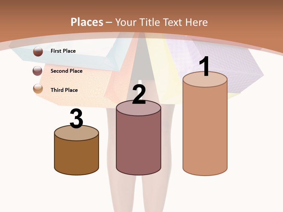 Colorful Female Gesturing PowerPoint Template