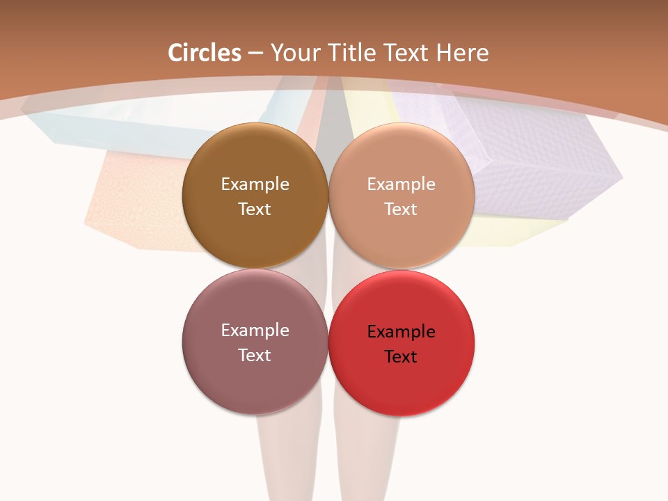 Colorful Female Gesturing PowerPoint Template