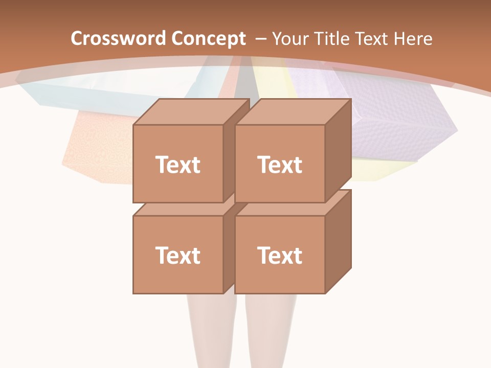 Colorful Female Gesturing PowerPoint Template