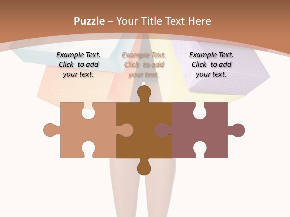 Colorful Female Gesturing PowerPoint Template