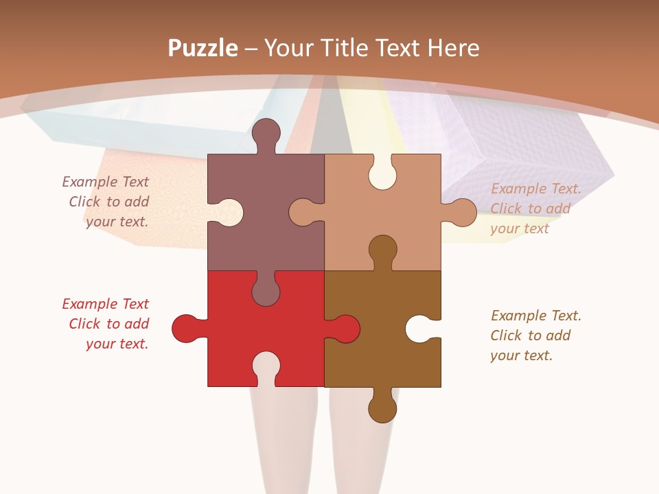 Colorful Female Gesturing PowerPoint Template