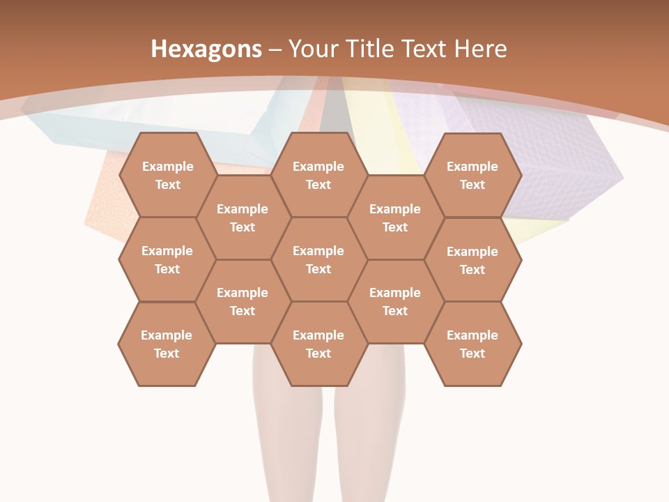 Colorful Female Gesturing PowerPoint Template