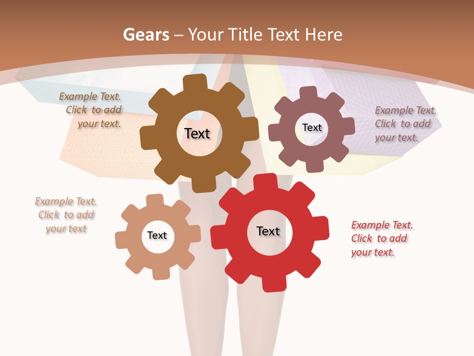 Colorful Female Gesturing PowerPoint Template