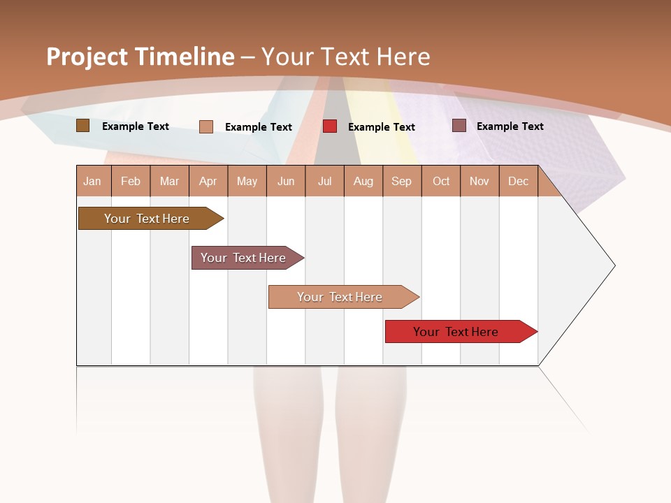Colorful Female Gesturing PowerPoint Template