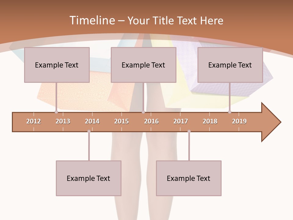 Colorful Female Gesturing PowerPoint Template