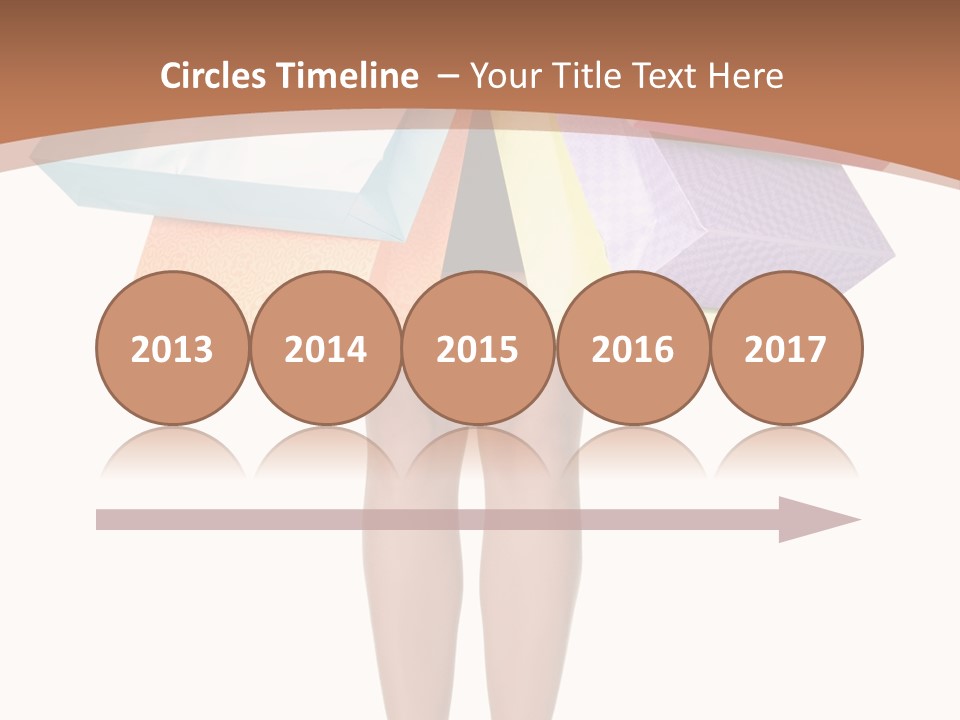 Colorful Female Gesturing PowerPoint Template