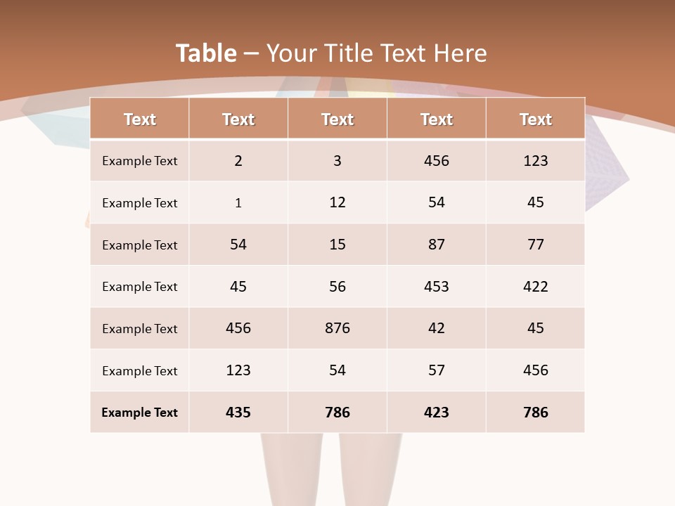 Colorful Female Gesturing PowerPoint Template