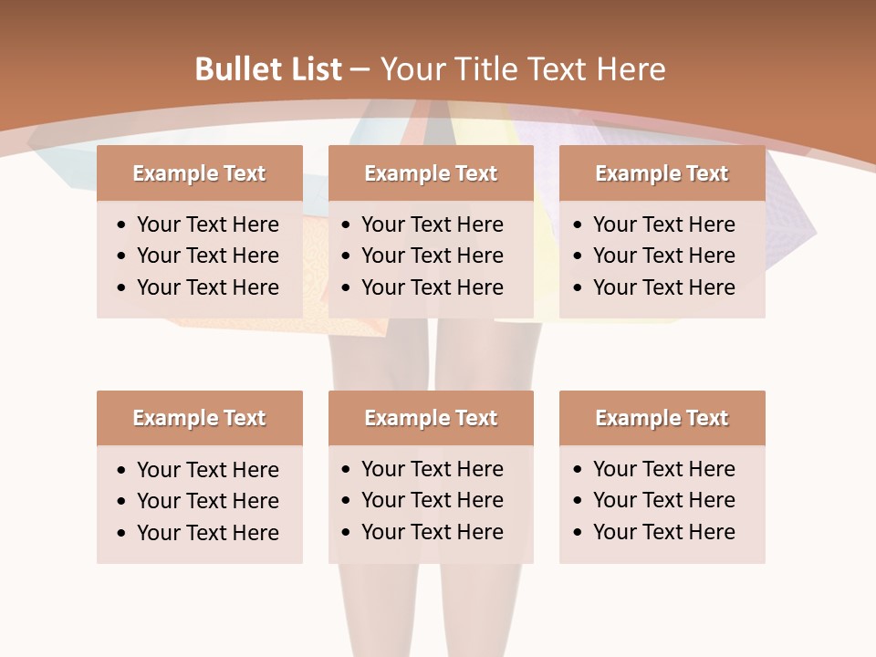 Colorful Female Gesturing PowerPoint Template