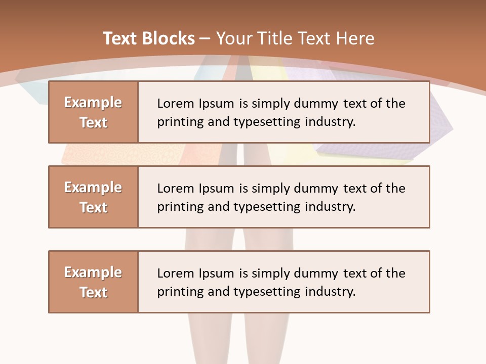 Colorful Female Gesturing PowerPoint Template