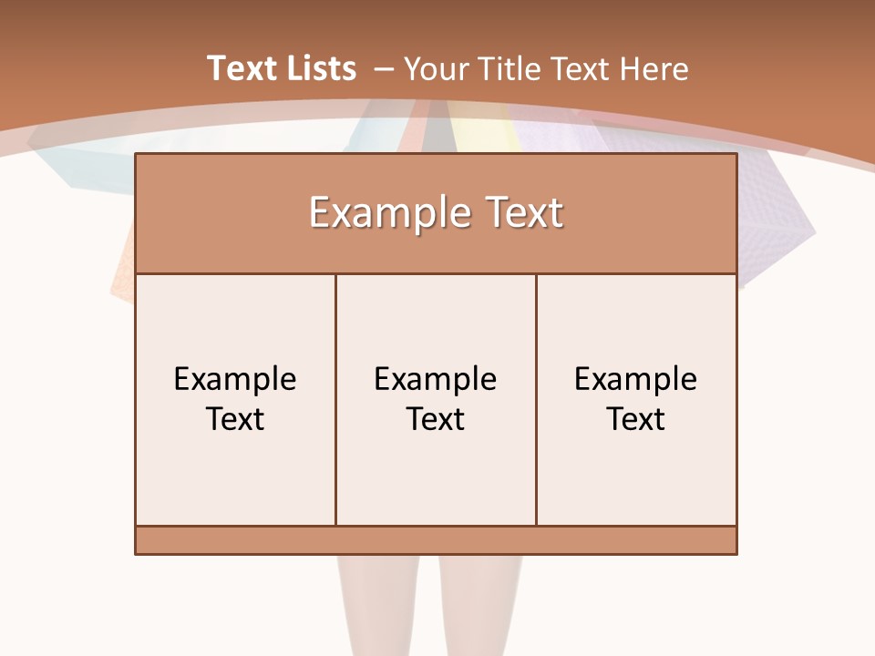 Colorful Female Gesturing PowerPoint Template