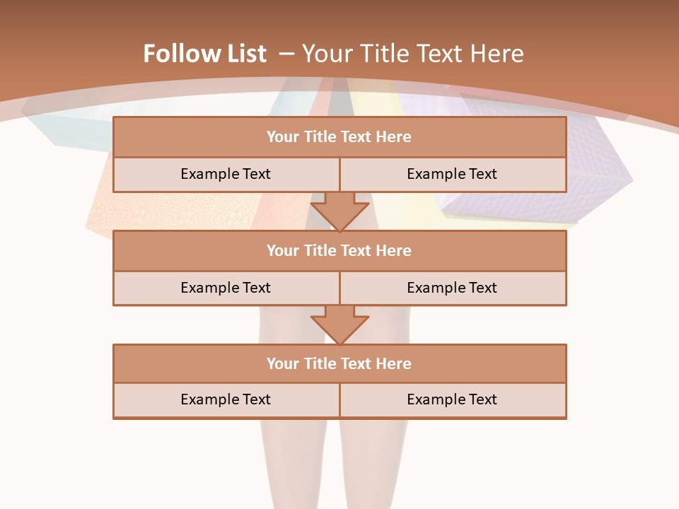 Colorful Female Gesturing PowerPoint Template