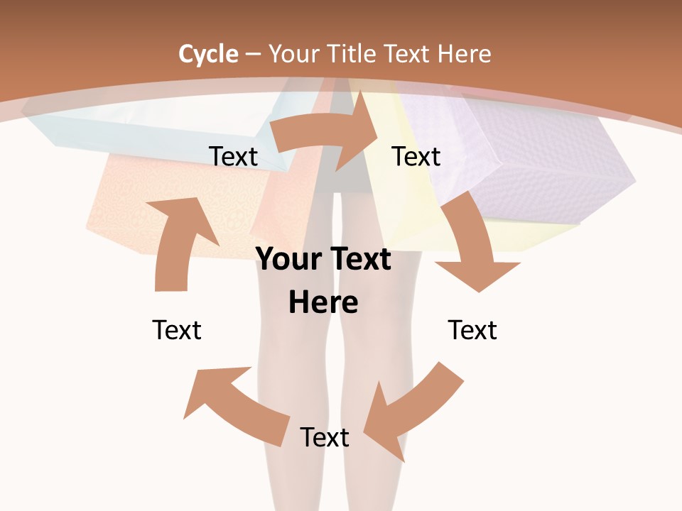 Colorful Female Gesturing PowerPoint Template