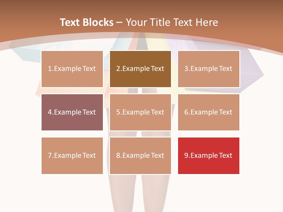 Colorful Female Gesturing PowerPoint Template