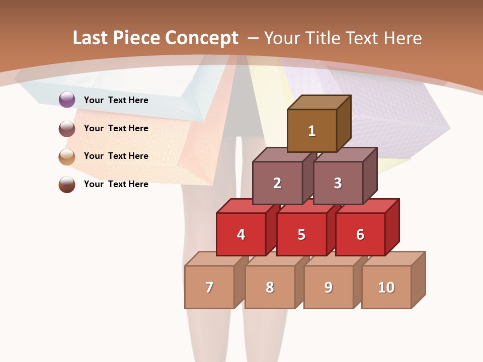 Colorful Female Gesturing PowerPoint Template