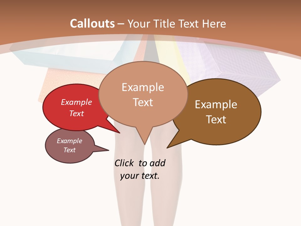 Colorful Female Gesturing PowerPoint Template