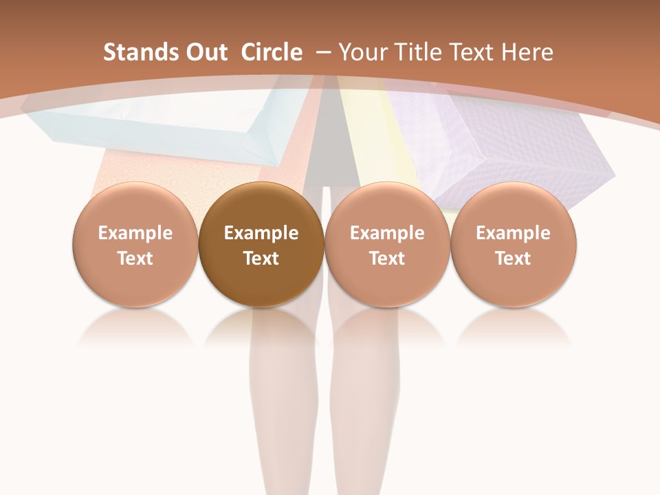 Colorful Female Gesturing PowerPoint Template