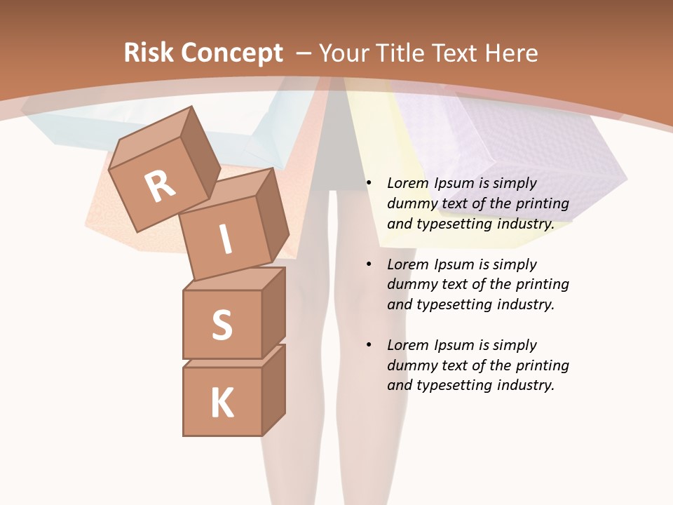 Colorful Female Gesturing PowerPoint Template