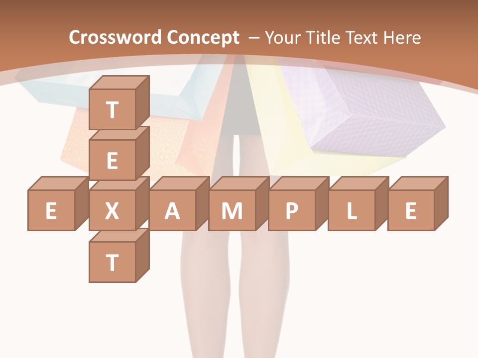 Colorful Female Gesturing PowerPoint Template