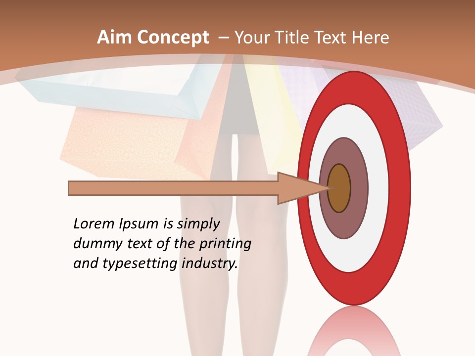 Colorful Female Gesturing PowerPoint Template