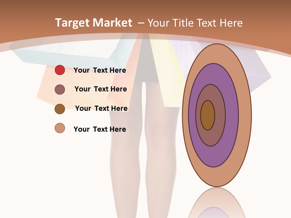 Colorful Female Gesturing PowerPoint Template