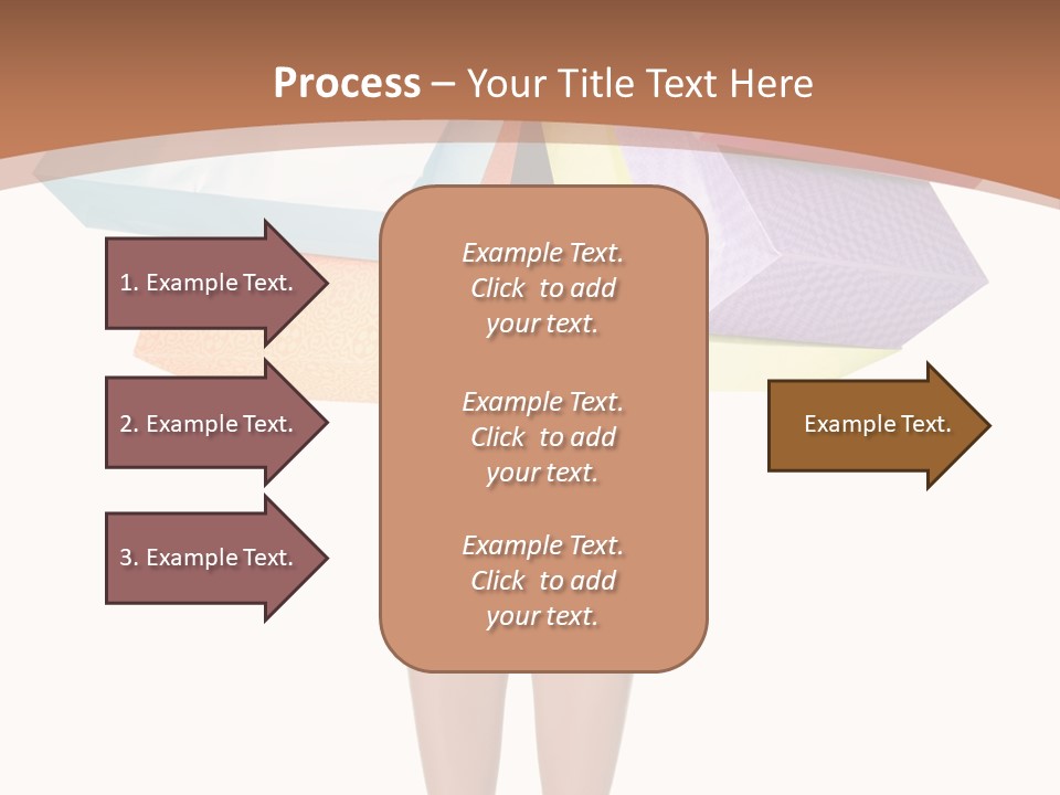 Colorful Female Gesturing PowerPoint Template