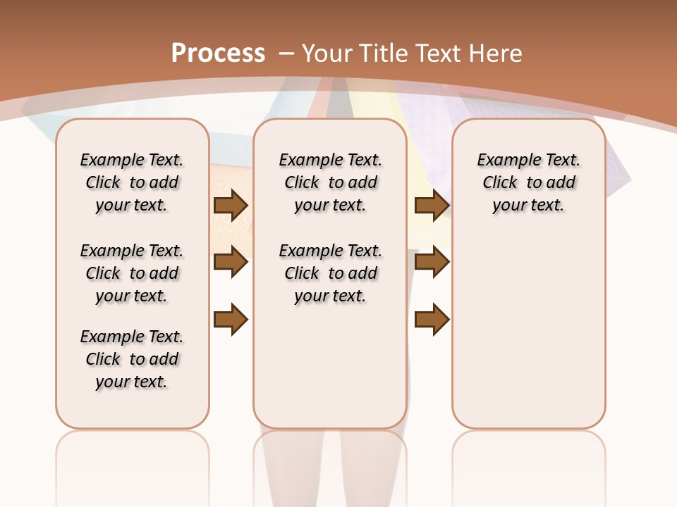 Colorful Female Gesturing PowerPoint Template