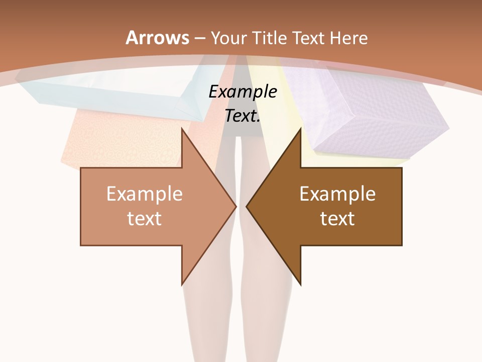 Colorful Female Gesturing PowerPoint Template