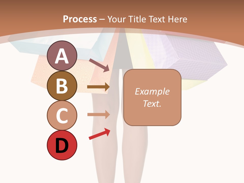 Colorful Female Gesturing PowerPoint Template