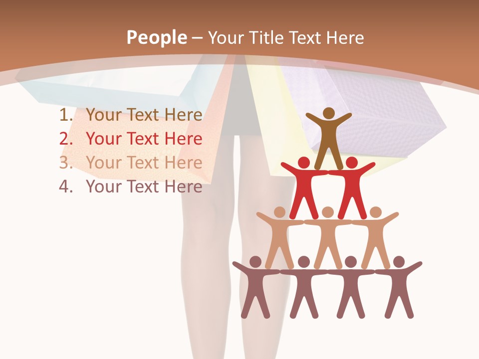 Colorful Female Gesturing PowerPoint Template