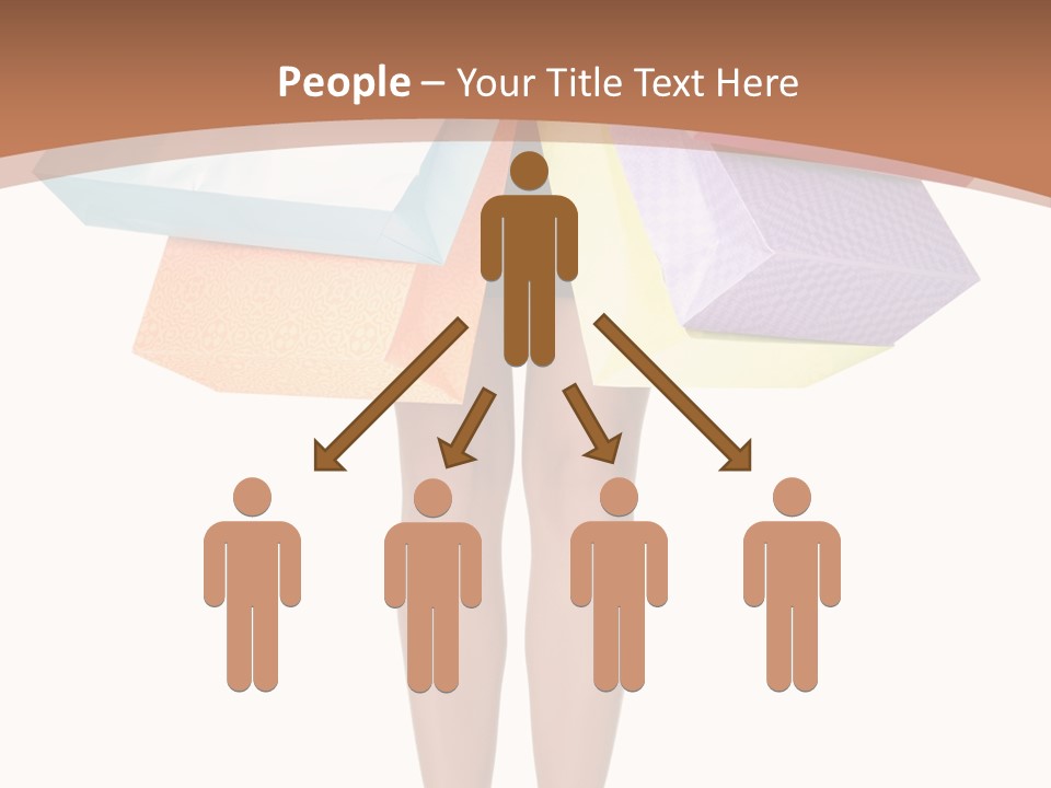 Colorful Female Gesturing PowerPoint Template