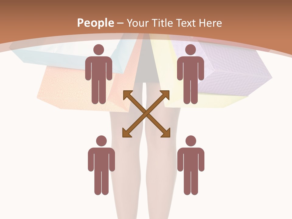 Colorful Female Gesturing PowerPoint Template