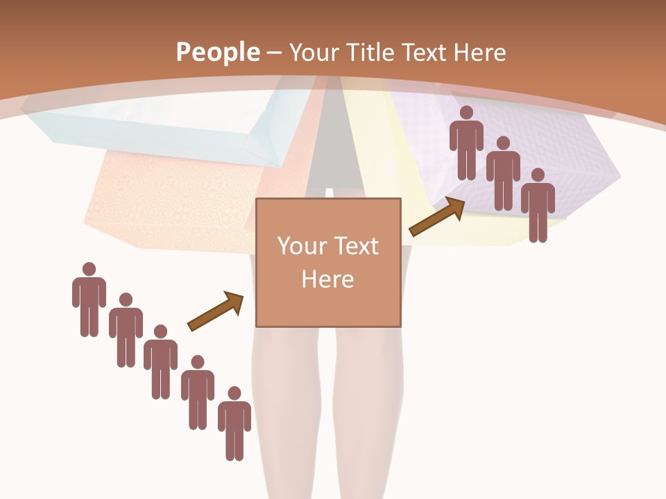 Colorful Female Gesturing PowerPoint Template