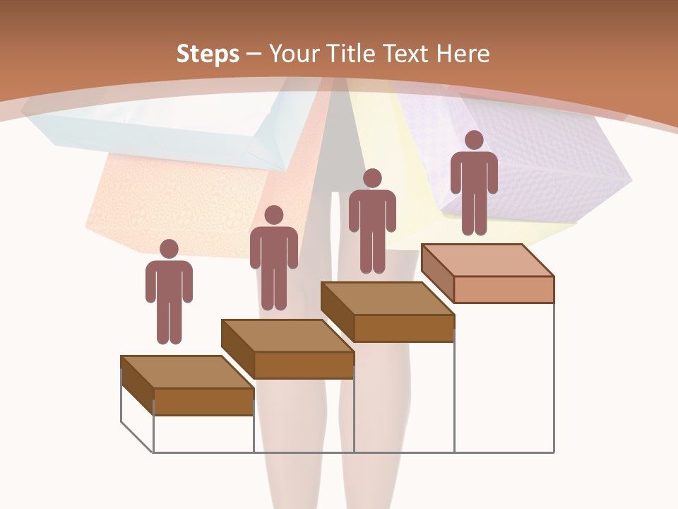 Colorful Female Gesturing PowerPoint Template