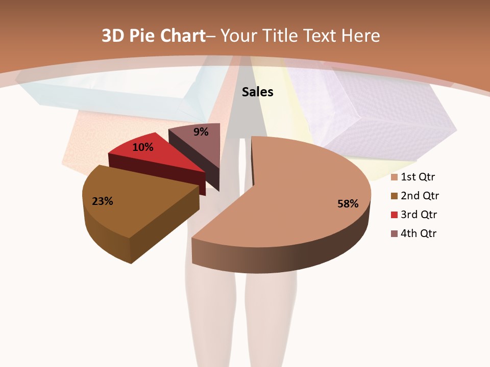 Colorful Female Gesturing PowerPoint Template