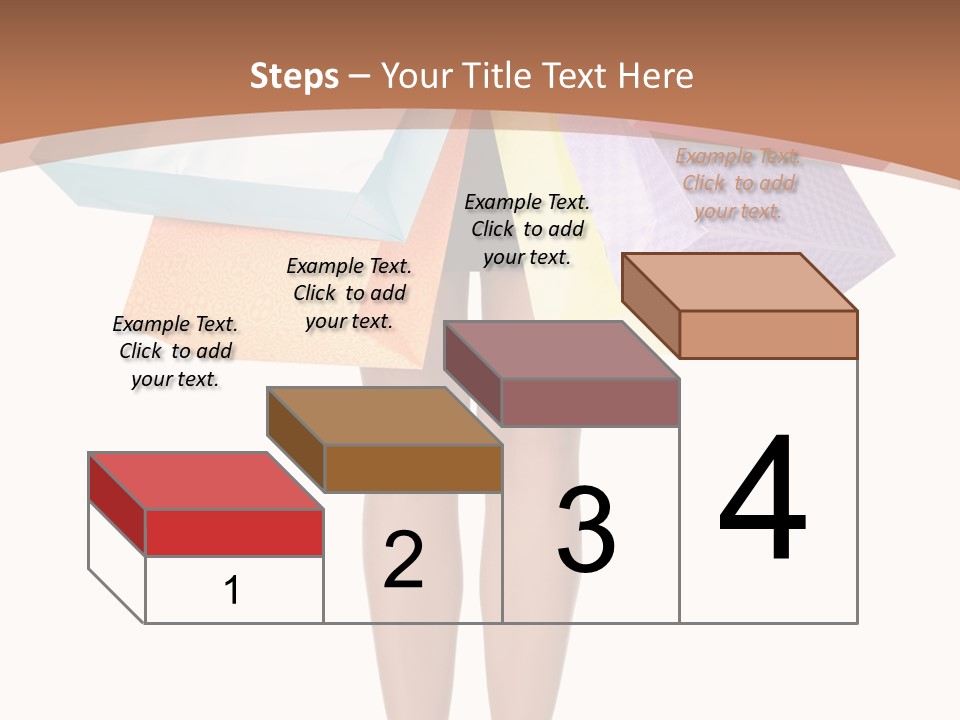 Colorful Female Gesturing PowerPoint Template